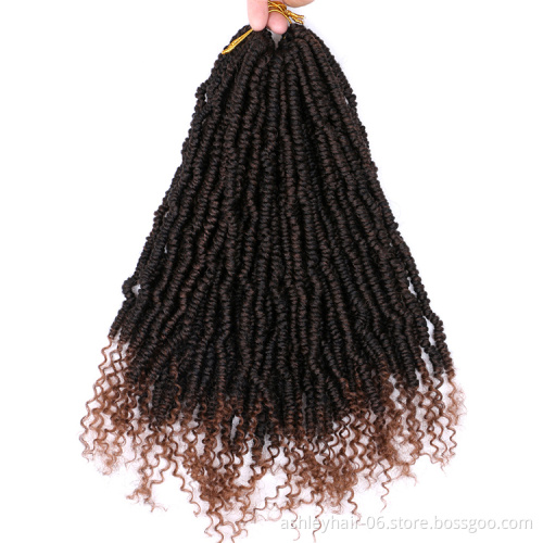 Julianna Bomb Twist Kids Hair Set School Fake Crochet Braid Braiding Hair Piece Extensions Kids Hair
